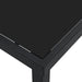 Masă de Grădină Negru 80 x 80 x 73 cm Lemn masiv de tec - WALTI WALTI