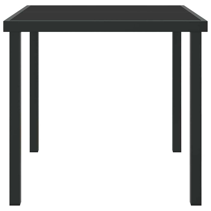 Masă de Grădină Negru 80 x 80 x 73 cm Lemn masiv de tec - WALTI WALTI