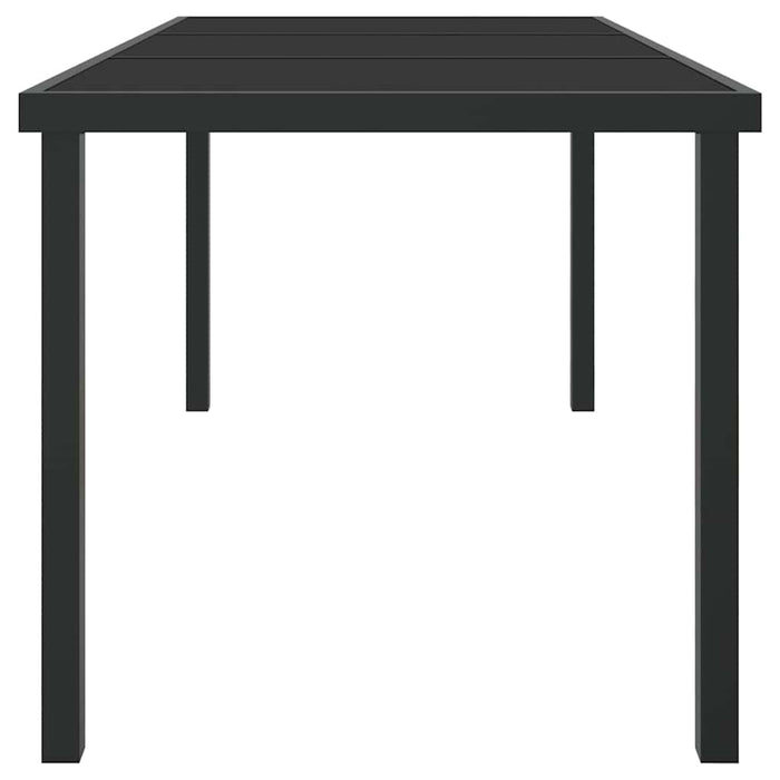 Masă de Grădină Negru 160 x 80 x 73 cm Metal WALTI