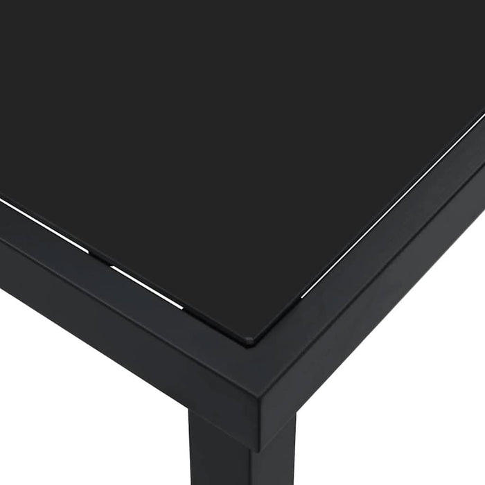 Masă de Grădină Negru 200 x 80 x 73 cm Metal - WALTI WALTI
