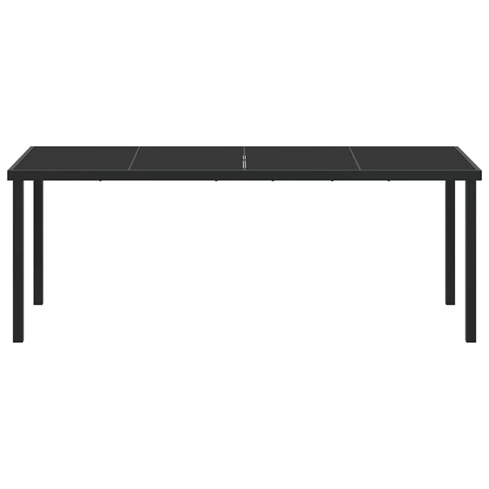 Masă de Grădină Negru 200 x 80 x 73 cm Metal - WALTI WALTI