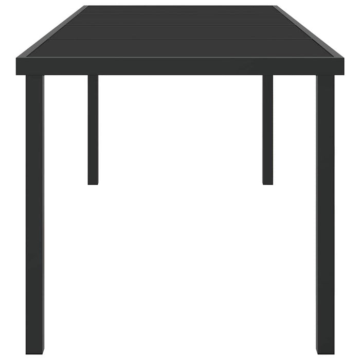 Masă de Grădină Negru 200 x 80 x 73 cm Metal - WALTI WALTI