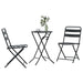 Set Bistro de Grădină 3 pcs Antracit Oțel - WALTI WALTI