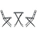 Set Bistro de Grădină 3 pcs Antracit Oțel - WALTI WALTI