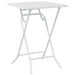 Set Bistro de Grădină 3 pcs Alb Oțel - WALTI WALTI