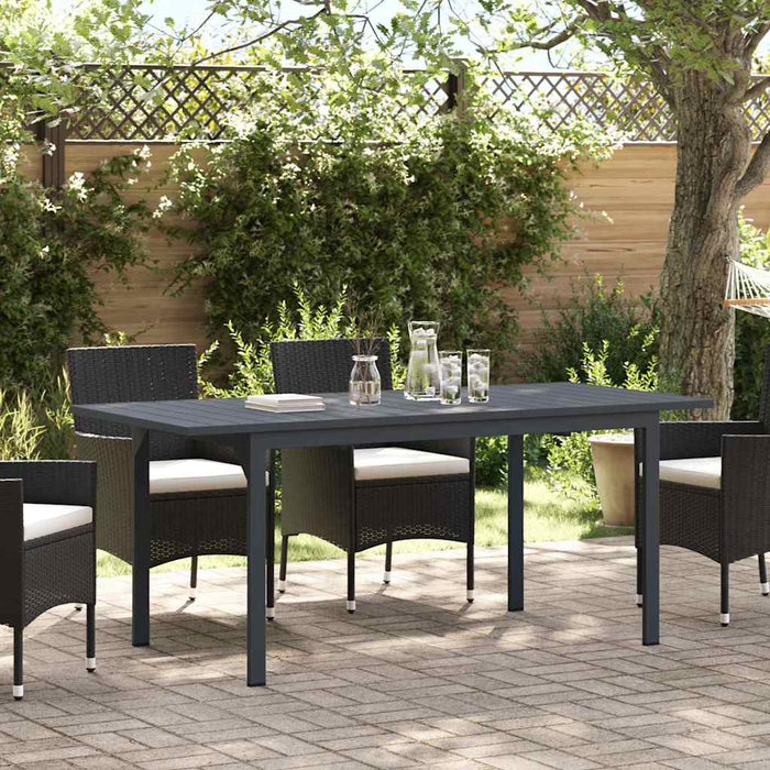 Masă de patio Antracit 180 x 80 x 74 cm - WALTI WALTI