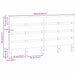 Tăblie cap Maroniu cerat 160,5 x 3 x 80 cm Lemn de pin masiv - WALTI WALTI