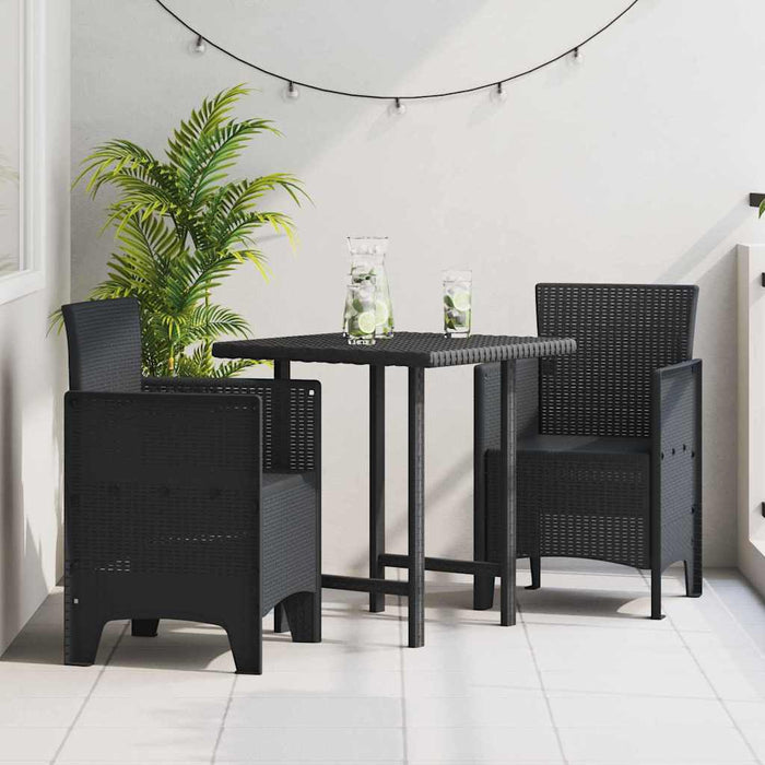 Scaun pentru Grădină 2 pcs Antracit Dimensiune: 53 x 49 x 85 cm - WALTI WALTI
