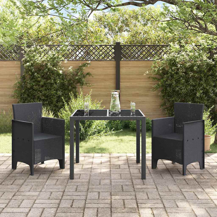 Scaun pentru Grădină 2 pcs Antracit Dimensiune: 53 x 49 x 85 cm - WALTI WALTI