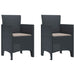 Scaun pentru Grădină 2 pcs Antracit Dimensiune: 53 x 49 x 85 cm - WALTI WALTI