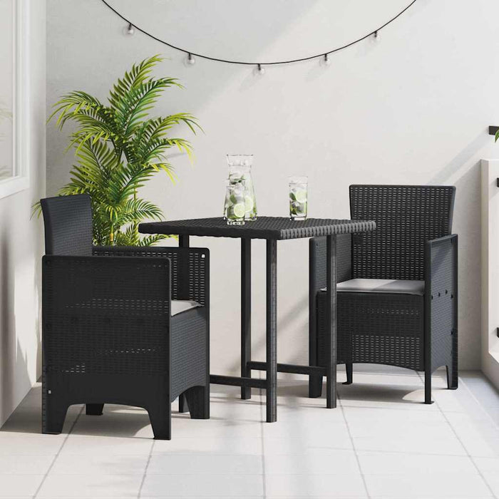 Scaun pentru Grădină 2 pcs Antracit Dimensiune: 53 x 49 x 85 cm - WALTI WALTI