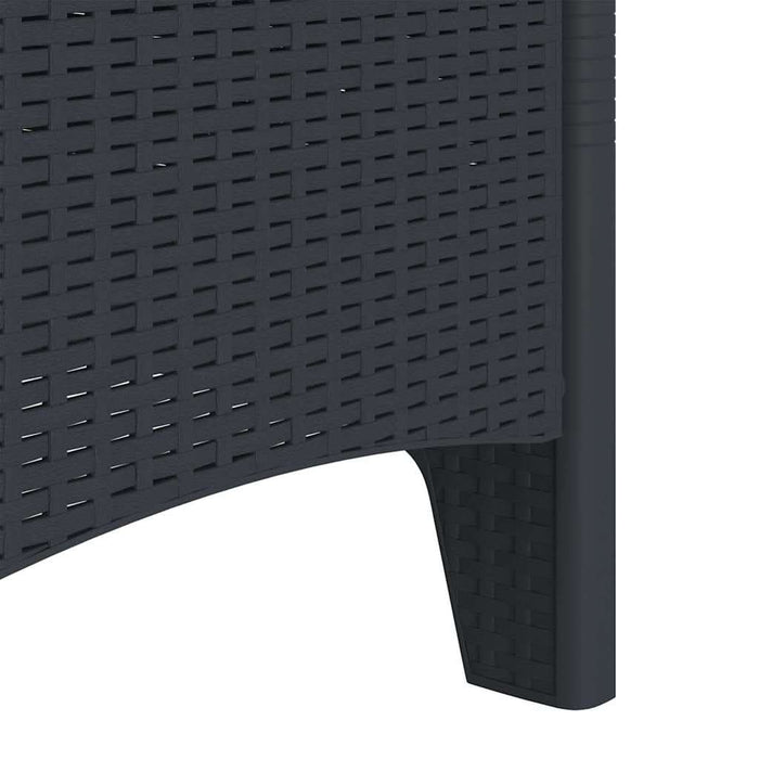 Scaun pentru Grădină 2 pcs Antracit Dimensiune: 53 x 49 x 85 cm - WALTI WALTI