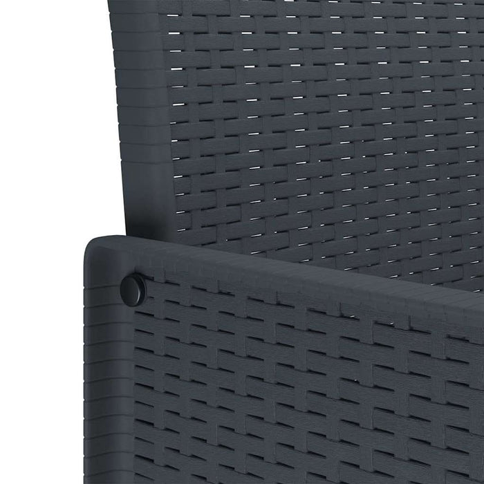 Scaun pentru Grădină 2 pcs Antracit Dimensiune: 53 x 49 x 85 cm - WALTI WALTI