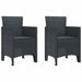 Scaun pentru Grădină 2 pcs Antracit Dimensiune: 53 x 49 x 85 cm - WALTI WALTI