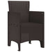 Scaun pentru Grădină 2 pcs Maro Dimensiune: 53 x 49 x 85 cm PP - WALTI WALTI