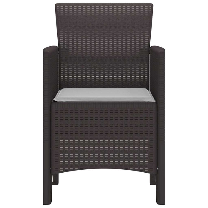 Scaun pentru Grădină 2 pcs Maro Dimensiune: 53 x 49 x 85 cm PP - WALTI WALTI