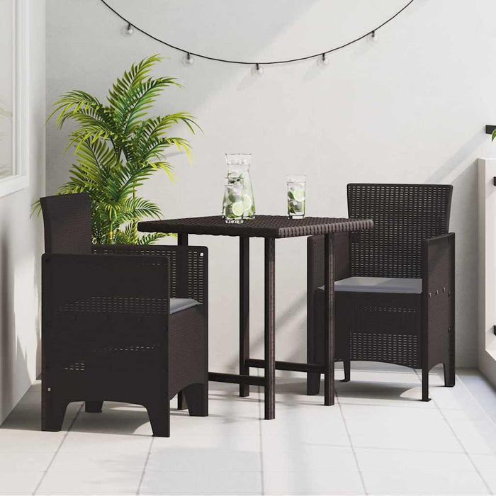 Scaun pentru Grădină 2 pcs Maro Dimensiune: 53 x 49 x 85 cm PP - WALTI WALTI