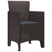 Scaun pentru Grădină 2 pcs Maro Dimensiune: 53 x 49 x 85 cm PP - WALTI WALTI