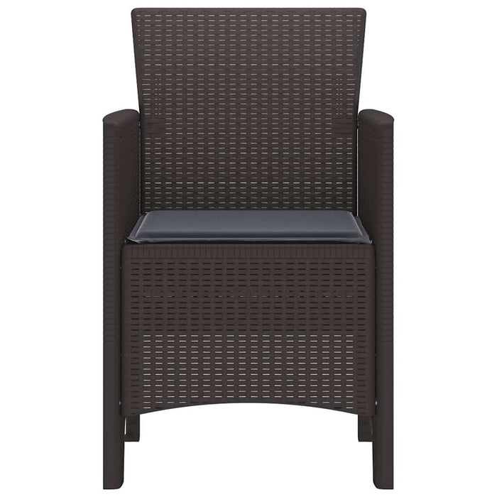 Scaun pentru Grădină 2 pcs Maro Dimensiune: 53 x 49 x 85 cm PP - WALTI WALTI