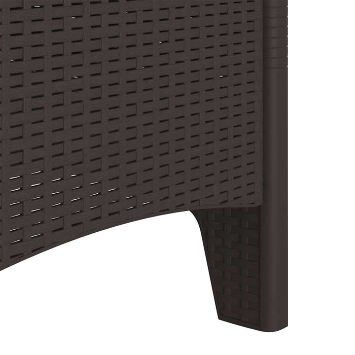 Scaun pentru Grădină 2 pcs Maro Dimensiune: 53 x 49 x 85 cm PP - WALTI WALTI