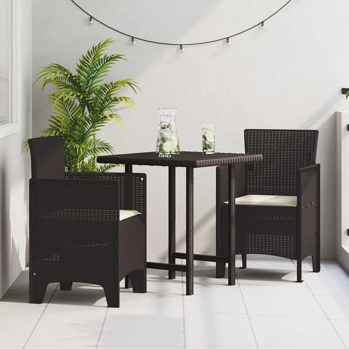 Scaun pentru Grădină 2 pcs Maro Dimensiune: 53 x 49 x 85 cm PP - WALTI WALTI