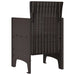 Scaun pentru Grădină 2 pcs Maro Dimensiune: 53 x 49 x 85 cm PP - WALTI WALTI