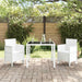 Scaun pentru Grădină 2 pcs Alb Dimensiune: 53 x 49 x 85 cm PP - WALTI WALTI