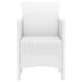 Scaun pentru Grădină 2 pcs Alb Dimensiune: 53 x 49 x 85 cm PP - WALTI WALTI