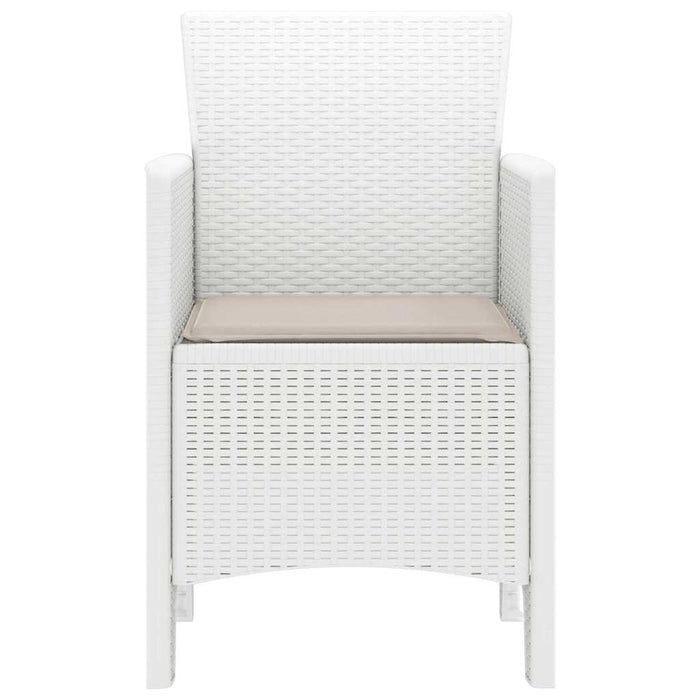Scaun pentru Grădină 2 pcs Alb Dimensiune: 53 x 49 x 85 cm PP - WALTI WALTI