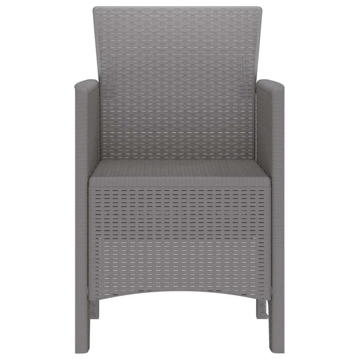 Scaun pentru Grădină 2 pcs Gri deschis - WALTI WALTI