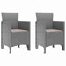 Scaun pentru Grădină 2 pcs Gri deschis - WALTI WALTI