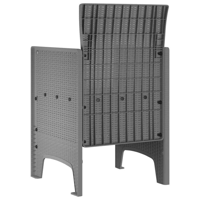 Scaun pentru Grădină 2 pcs Gri deschis - WALTI WALTI