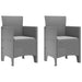 Scaun pentru Grădină 2 pcs Gri deschis - WALTI WALTI