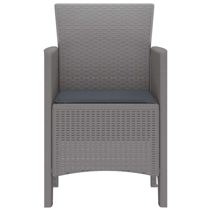 Scaun pentru Grădină 2 pcs Gri deschis - WALTI WALTI