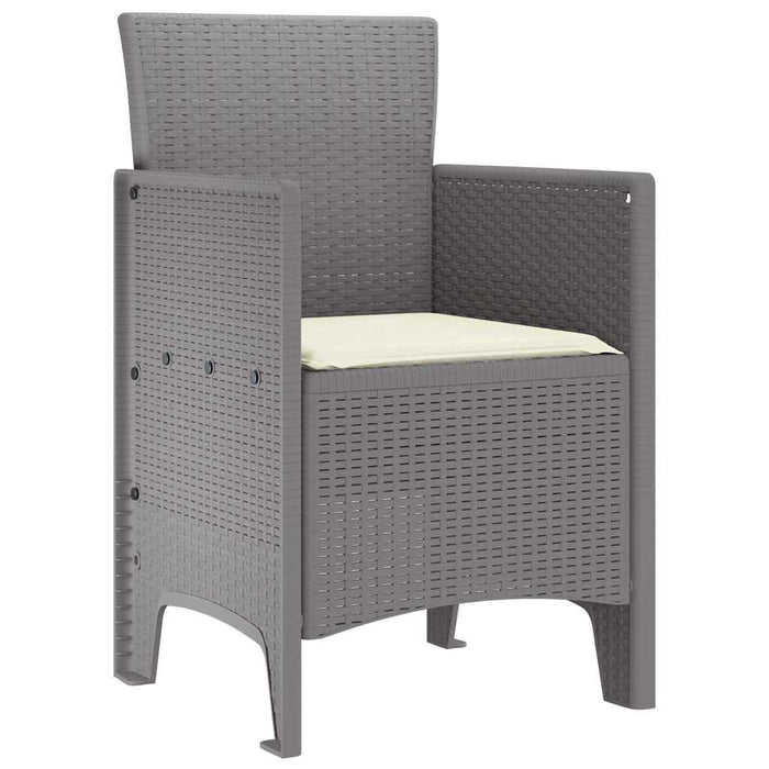 Scaun pentru Grădină 2 pcs Gri deschis - WALTI WALTI