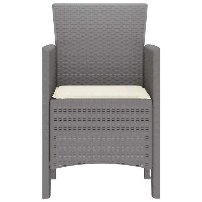 Scaun pentru Grădină 2 pcs Gri deschis - WALTI WALTI