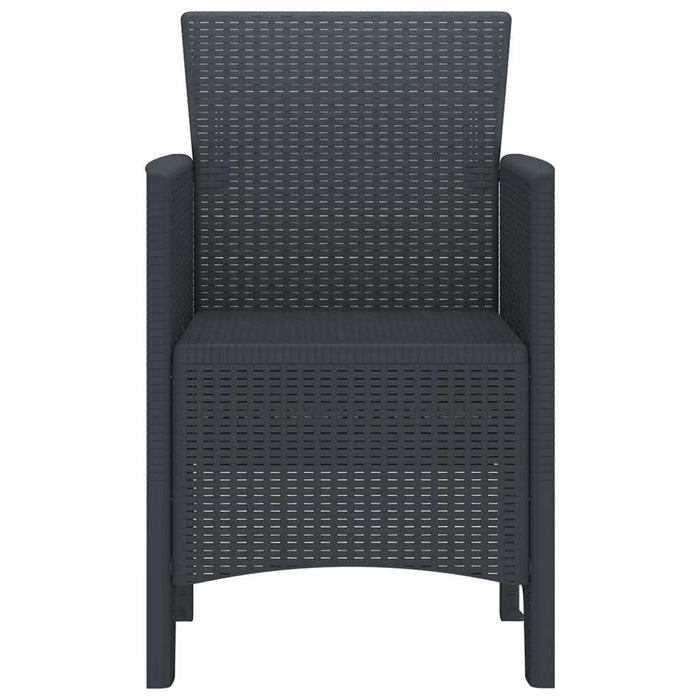 Scaun pentru Grădină 4 pcs Antracit Dimensiune: 53 x 49 x 85 cm - WALTI WALTI