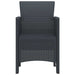 Scaun pentru Grădină 4 pcs Antracit Dimensiune: 53 x 49 x 85 cm - WALTI WALTI