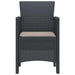 Scaun pentru Grădină 4 pcs Antracit Dimensiune: 53 x 49 x 85 cm - WALTI WALTI