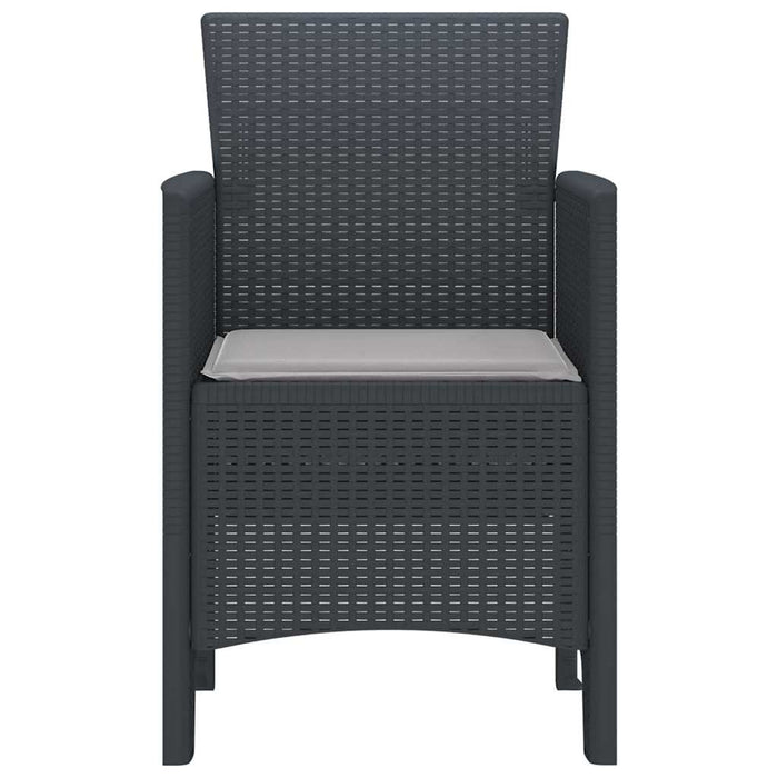 Scaun pentru Grădină 4 pcs Antracit Dimensiune: 53 x 49 x 85 cm - WALTI WALTI