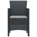 Scaun pentru Grădină 4 pcs Antracit Dimensiune: 53 x 49 x 85 cm - WALTI WALTI