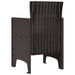 Scaun pentru Grădină 4 pcs Maro Dimensiune: 53 x 49 x 85 cm PP - WALTI WALTI