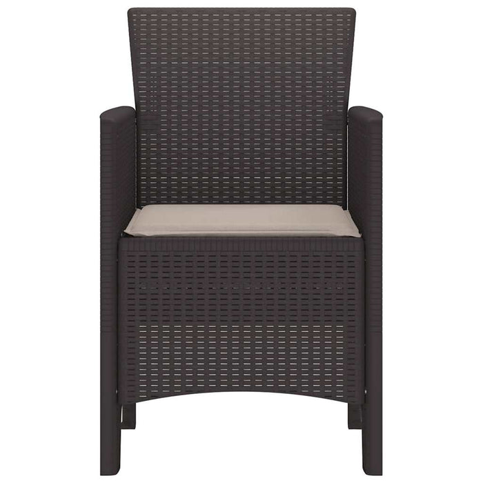 Scaun pentru Grădină 4 pcs Maro Dimensiune: 53 x 49 x 85 cm PP - WALTI WALTI