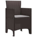Scaun pentru Grădină 4 pcs Maro Dimensiune: 53 x 49 x 85 cm PP - WALTI WALTI