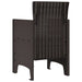 Scaun pentru Grădină 4 pcs Maro Dimensiune: 53 x 49 x 85 cm PP - WALTI WALTI
