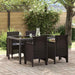 Scaun pentru Grădină 4 pcs Maro Dimensiune: 53 x 49 x 85 cm PP - WALTI WALTI