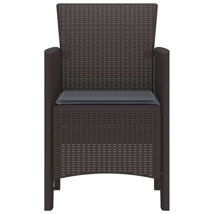 Scaun pentru Grădină 4 pcs Maro Dimensiune: 53 x 49 x 85 cm PP - WALTI WALTI