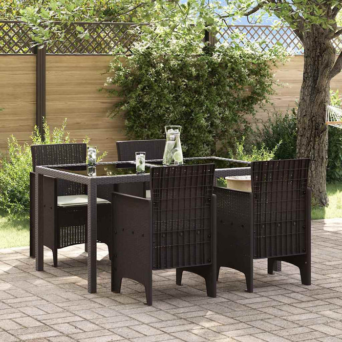Scaun pentru Grădină 4 pcs Maro Dimensiune: 53 x 49 x 85 cm PP - WALTI WALTI
