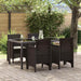 Scaun pentru Grădină 4 pcs Maro Dimensiune: 53 x 49 x 85 cm PP - WALTI WALTI