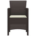 Scaun pentru Grădină 4 pcs Maro Dimensiune: 53 x 49 x 85 cm PP - WALTI WALTI